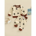 thumbnail image 2 of TSEXIEFOOFU Baby Girls Boys Autumn 2Pcs Outfit Sets Long Sleeve Tai Chi Diagram Print Tops + Drawstring Pants, 2 of 8