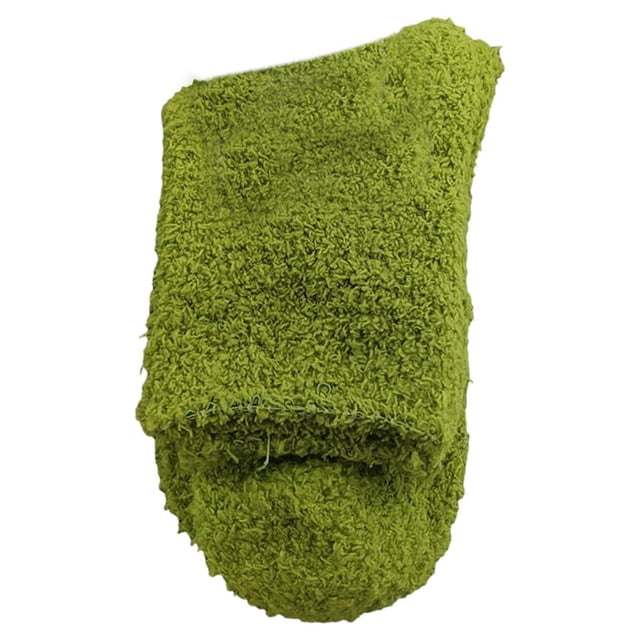 tredstone 10pcs/set Fit For All Feet Shape Extra Thick Socks With Soft Texture And Wear-resistant Exquisite Craft Elasticity Avacado Green 1Set