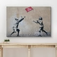 thumbnail image 3 of wall26 Canvas Print Wall Art Banksy No Ball Games Graffiti &amp; Street Art Pop Culture Illustrations Pop Art Bohemian Multicolor Dark for Living Room, Bedroom, Office - 32"x48", 3 of 7