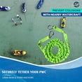 thumbnail image 4 of WavesRx AnchorMate Flat Bungee Line | Safely Anchor Your Jet Ski or PWC Near Beach or Sandbar | Stretches from 7' to 14' to Absorb Wake and Surf | Marine Grade Snap Hook and Bag Included, 4 of 6