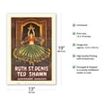 thumbnail image 2 of Ruth St. Denis & Ted Shawn - Denishawn Dancers - Vintage Dance Poster c.1920 - Master Art Print (Unframed) 13in x 19in, 2 of 4