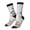 3 Black, variant on White Reindeer Portrait Print Adult Socks for Men & Women,Calf Socks, Ankle Socks,Boots Socks,Breathable Casual Sock,Unisex Crew Socks