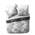 thumbnail image 4 of VCNY Home Leaf 8-Pieces Black White Branch Bed-in-a-Bag, Queen, 4 of 9