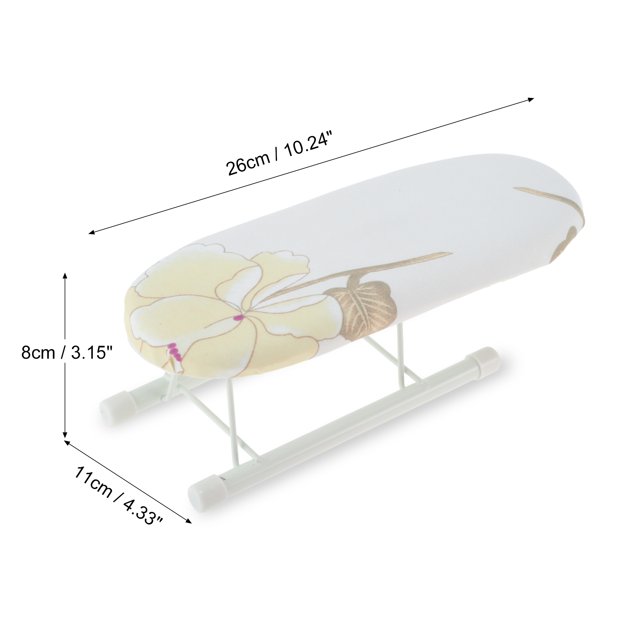 Unique Bargains Collapsible Mini Ironing Board Light Blue, Pink, Light Yellow