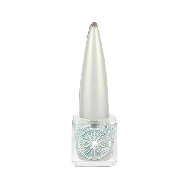 Vernis à Ongles à Base d'Eau Micro Colle Séchage Rapide Non Cuisson Durable Non Pelable Étudiant Paillettes Fines Flash Manucure Ensemble 7.5ml