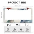 thumbnail image 3 of License Plate Frame Two Dinosaurs In The Snow With Santa Hats Car Accessories 2 Pack Cute Cartoon Dinosaur Quality Aluminum License Plate Cover Fits All Car, 3 of 6