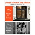 thumbnail image 3 of VEVOR RV Screen Door Protector, 22.5 x 20 inch Door Grille, Easy to Install and Disassemble, Reinforced Breathable Protective Mesh, Aluminum Alloy Camper RV Entry Protector for Pet Protection, Black, 3 of 9