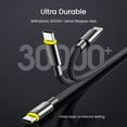 thumbnail image 3 of USB C to USB C Cable, AOHI Nylon USB C Fast Charging Cable 6ft, 100W Type C Cable for Samsung Galaxy Z/S21/Ultra/S21, MacBook Pro/Air, iPad Pro/Air, Pixel 4/3 XL, Switch and More, 3 of 7