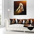 thumbnail image 3 of Designart Moonwalker in Dance Style - Modern Portrait Throw Pillow - 16x16, 3 of 5
