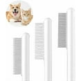 thumbnail image 1 of 3 Packs Cat Combs,Rounded Stainless Steel Teeth, Smooth Tips for Removing Loose Hair, Pet Massage Tool for Long&Short-Haired Pets,Removing Flea and Li, 1 of 5
