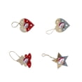 thumbnail image 3 of stanreset Christmas Photo Frame Picture Holder Hanging Decor Holiday Ornament Accessories, Heart, Red, 3 of 9