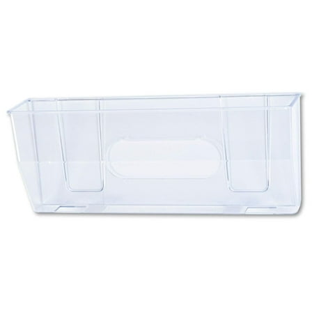 Magnetic Wall File Pocket, Oversized Legal/Letter Size - Clear Plastic Organizer for Metal Surfaces