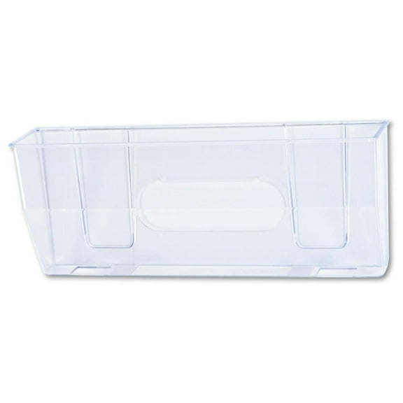 Magnetic Wall File Pocket, Oversized Legal/Letter Size - Clear Plastic Organizer for Metal Surfaces