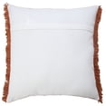 thumbnail image 5 of Laddha Home Designs Power Loomed Solid Cotton Throw Pillow Cover - 20" - Adobe Red, 5 of 6