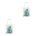 thumbnail image 3 of Moyic Bolsa de lona para pintar, bolsa de compras, reutilizable, de larga duración, multiusos, accesorios exquisitos para mujer, 008-2835 008-28*35 2piezas, 3 of 6