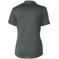 thumbnail image 3 of Women's Cutter & Buck Gray Cleveland Guardians Prospect Textured Stretch Polo, 3 of 3