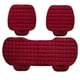 thumbnail image 1 of Cojín de asiento de coche de invierno sin respaldo cuadrado bordado de felpa sin ataduras cálido de tres piezas para la fila delantera y trasera de un solo asiento, 1 of 1