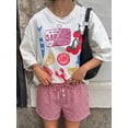 thumbnail image 4 of ANRABESS Boxer Shorts for Women Gingham Plaid Drawstring Lounge Shorts with Pockets, Elastic Waist Summer Pajama Beach Shorts Red White Plaid Small, 4 of 8
