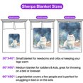 thumbnail image 5 of Hello Winter Persian Welcome Snowy Night Watercolor Vintage Cozy Sherpa Blanket Cat Lover Kitten Owner Gifts Warm Soft Throw Blanket - 01011, 5 of 5