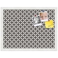 thumbnail image 2 of PinPix ArtToFrames 18x13 Custom Cork Bulletin Board    Poster Board Has a Fabric Style Canvas Finish, Framed in Satin White Frame (PinPix-236), 2 of 5