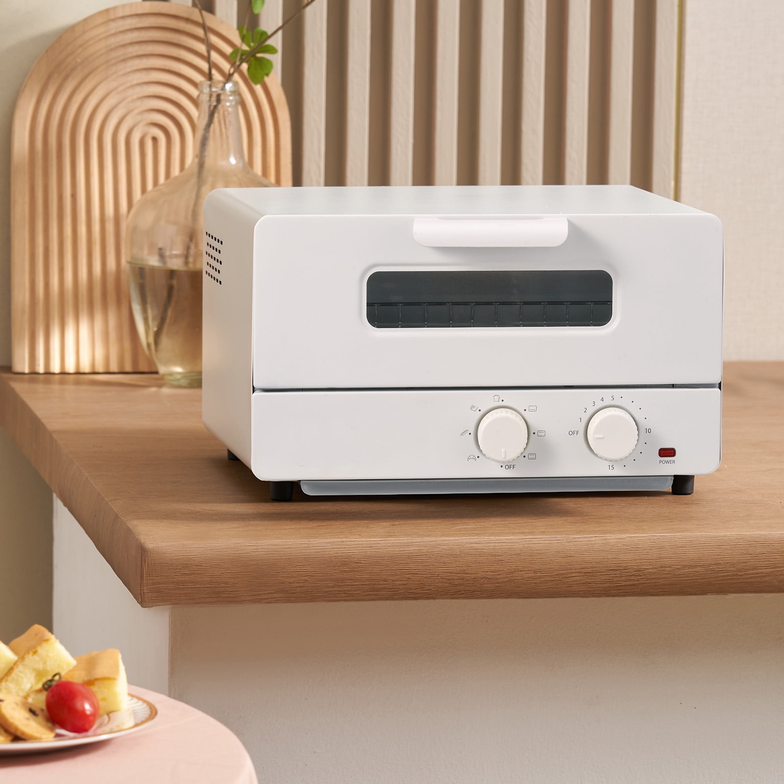 VEVOR 12L Steam Oven Toaster 1300W 12L Countertop Convection Oven 5 In 1, 7 Modes Air Fryer Convection Oven for Sandwich, Bread, Pizza
