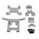 thumbnail image 3 of Accesorios de actualización para coche RC, protección frontal de metal, torre de amortiguación, compatible con Wltoys 124018 Plata, 3 of 9