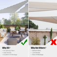 thumbnail image 3 of Yescom 2 Pack 16 Ft 97% UV Block Triangle Sun Shade Sail Canopy Outdoor Patio Awning, 3 of 12