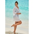 thumbnail image 3 of Swim 365 Women's Plus Size Scallop Lace Cover Up, 3 of 5