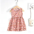 thumbnail image 1 of Bébé Filles Robe Sans Manches Mignon Imprimé Dessin Animé Enfants Princesse Robes Coton Enfants Robe Soleil Vêtements Fille Été Plage Vêtements, 1 of 1
