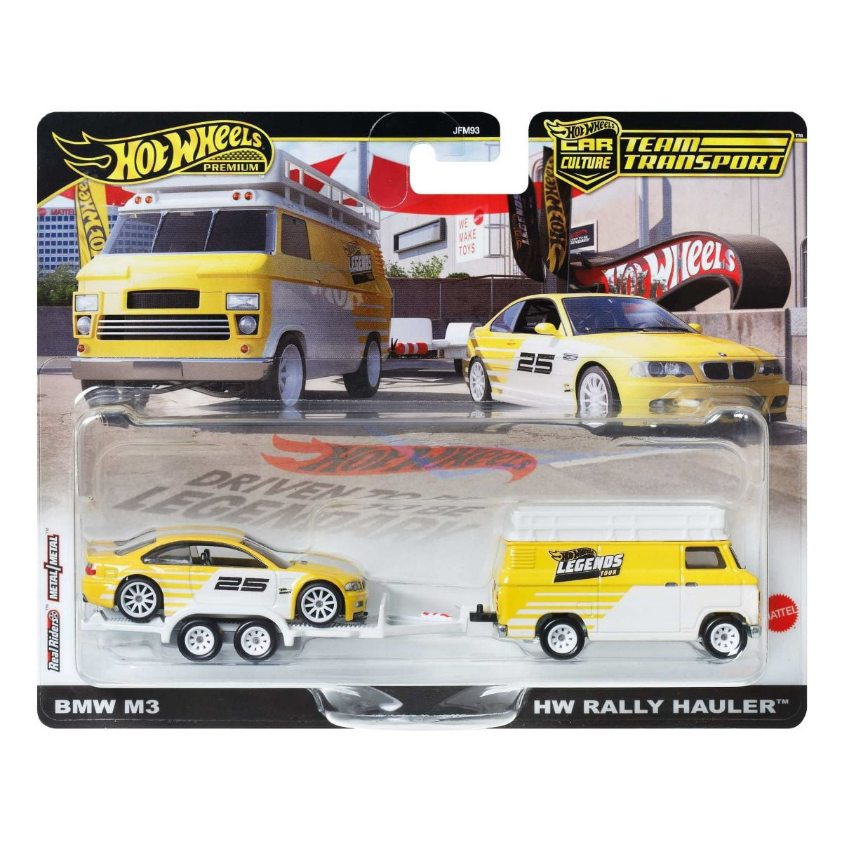 Hot Wheels Legends Team Transport Hauler & Toy Car, 2-Pack of