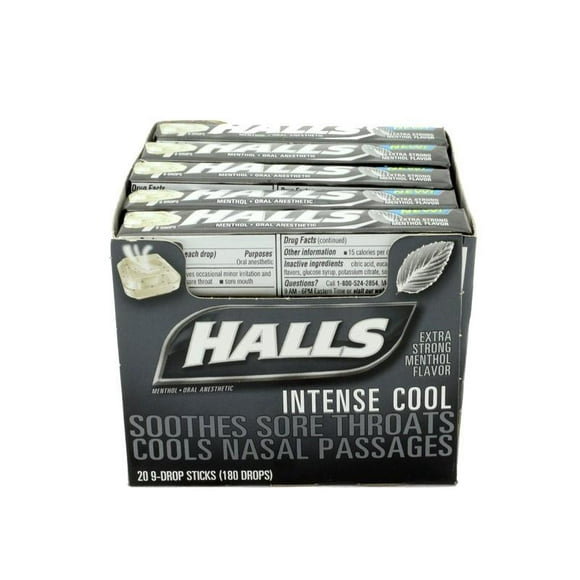 Halls Drops, Strong Black (Pack of 9) $4.22 ea.