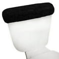 thumbnail image 5 of Home Weavers Allure Collection Cotton Toilet Tank Lid Cover for Bathroom, Soft Absorbent Non-Slip Tufted Fabric, Machine Washable Toilet Tank Top Cover, 10"x22" Black, 5 of 11