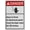 Warning Sign 3, variant on Industrial ANSI Vertical Electrical High Voltage Warning Sign - 8"x12" Weatherproof, UV Resistant for Indoor/Outdoor Workplace (High Voltage 240 Volts)
