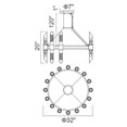 thumbnail image 2 of CWI Lighting Lustre 32 Lumières avec Finition Or Satiné, 2 of 2