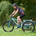 thumbnail image 5 of MOPHOTO 7 Speed 26in Adult Tricycle for Adult with Big Basket, Exercise Men's Women's Bicycle, 3 Wheel Cruiser Bike Tricycle Adjustable Seat Post, Disc Brakes, Safe and Durable Mountain Trikes, 5 of 11