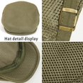 thumbnail image 5 of Minzimin 1Pack Breathable Mesh Flat Cap for Man/Woman Adjustable Newsboy Cap Cabbie Hat, 5 of 7