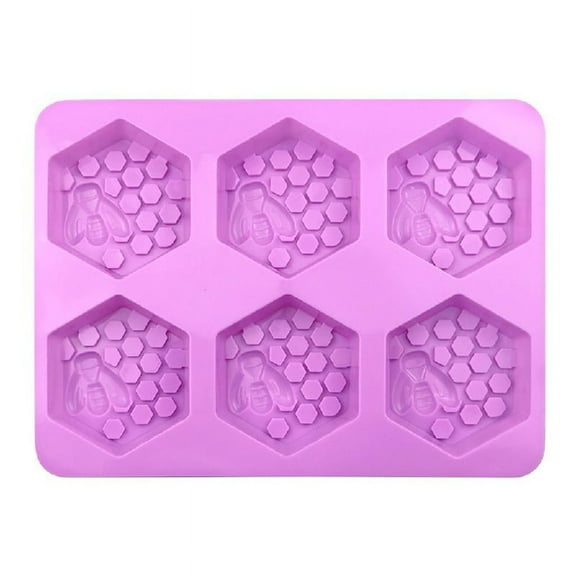 Necvior Bee Honeycomb Silicone Mold Wax Melt Polymer Aromatherapy Making Handmade Cupcake Mould Decorating Supplies