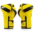 thumbnail image 2 of Fairtex BGV14 Muay Thai Boxing Microfibre Gloves for Men, Women, Kids | MMA Gloves, Kickboxing, Gym, Workout | Premium Quality, Light Weight & Shock Absorbent Boxing Gloves- (Yellow Grunge Art/12oz), 2 of 5