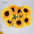 thumbnail image 2 of 10 Uds. De girasoles artificiales, simulación de jardín, girasoles africanos, pequeños girasoles de crisantemo salvajes, 2 of 2