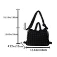 thumbnail image 3 of ZPAQI Large Capacity Puffer Handbag with Padded Adjustable Shoulder Strap Backpack, 3 of 21