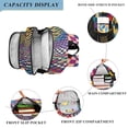 thumbnail image 3 of FORMRS Unisex School Backpack 17" Student Travel Bag with Laptop Compartment, Colorful Wavy Plaid, 3 of 7