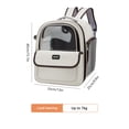 thumbnail image 2 of Gato Perro Mochila Transpirable Pet Outing Bag Pet Cat Carrying Front Bag (Negro) Ndcxsfigh Libre de BPA, 2 of 6