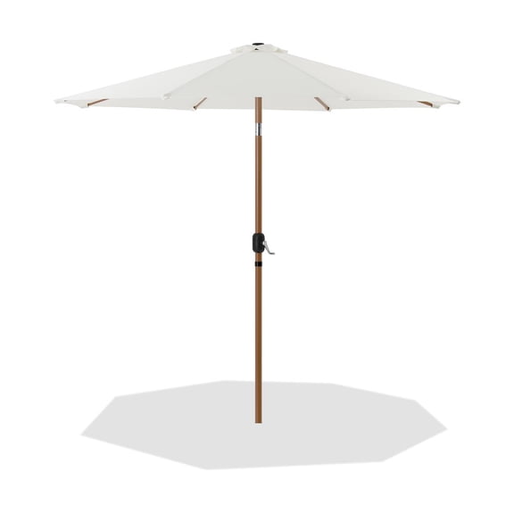 Meridian Furniture Fiji White Polyester Patio Umbrella