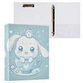 thumbnail image 3 of 2 Pcs Cute Cinnamoroll Sanrio in Cup Hardcover 3 Ring Binder 1.5” Round Rings Binder Organizer Letter Size Paper Pockets School Office Supplies, 3 of 9