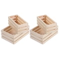 thumbnail image 1 of Minkissy 4Pcs Miniature Crates Rectangular Shape for Hobbyists and Artists Decor, 1 of 7