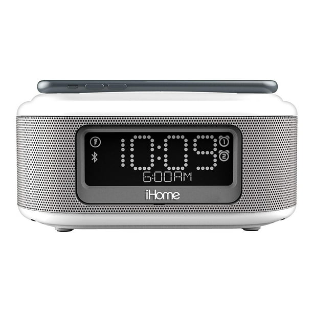 Ihome Wireless Charging Bluetooth Alarm Clock With Speakerphone