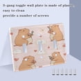 thumbnail image 3 of Adorable Capybaras in Love Decorative Light Switch Plates Switch Cover Decorative Wall Plates Ideal for Living Room Kitchen Bedroom and Study, 3 of 8