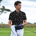 thumbnail image 3 of Fuzoiu Hawaiian Style Print Men's Polo Shirts Short Sleeve,Golf Shirts for Men,Mens Golf Shirt Moisture Wicking Quick-Dry-X-Large, 3 of 6