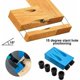 thumbnail image 5 of Plantilla de perforación oblicua, plantilla de orificios de bolsillo con brocas de 15", posicionador de carpintero, guía de perforación de esquinas para carpintería con adaptador para orificios de 6/8, 5 of 5