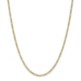 thumbnail image 1 of 10k Yellow Gold 2.5mm Figaro Chain Anklet Ankle Bracelet, 1 of 5